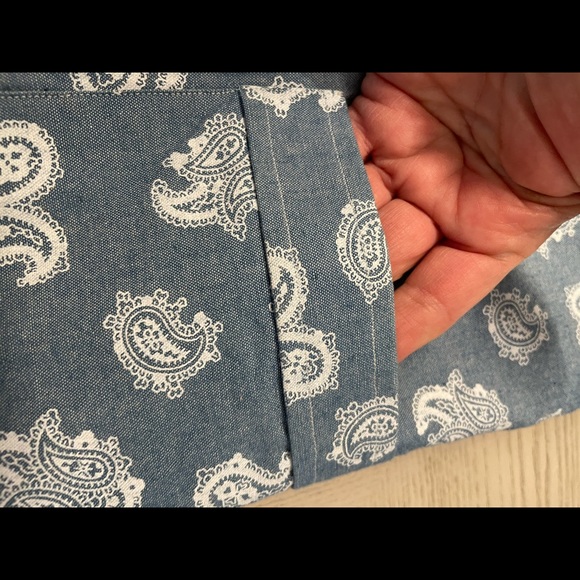 Saks Fifth Ave, Paisley Print Shirt Sz S - Picture 6 of 10